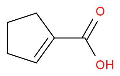 cyclopent-1-ene-1-carboxylic acid_分子结构_CAS_)