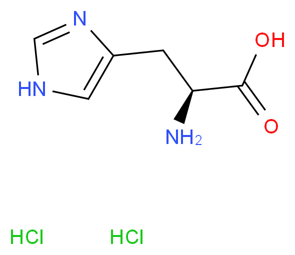 (S)-2-Amino-3-(1H-imidazol-4-yl)propanoic acid dihydrochloride_分子结构_CAS_1007-42-7)