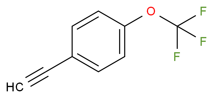 1-ethynyl-4-(trifluoromethoxy)benzene_分子结构_CAS_160542-02-9