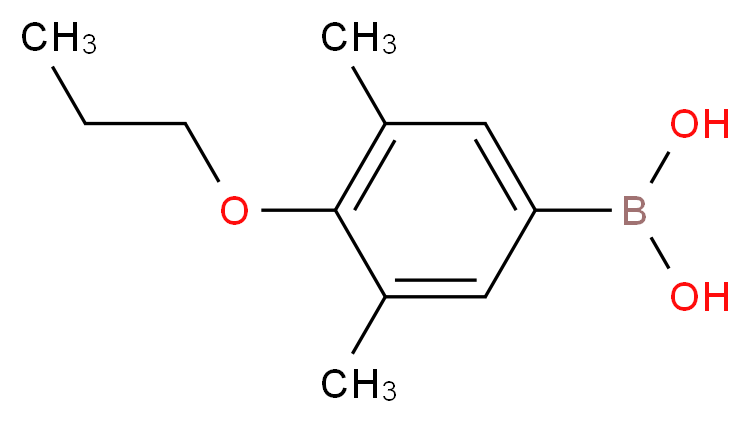 (3,5-dimethyl-4-propoxyphenyl)boronic acid_分子结构_CAS_357611-51-9