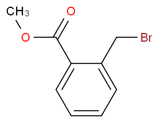 Methyl 2-(bromomethyl)benzoate_分子结构_CAS_)