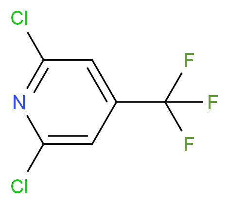 2,6-dichloro-4-(trifluoromethyl)pyridine_分子结构_CAS_39890-98-7