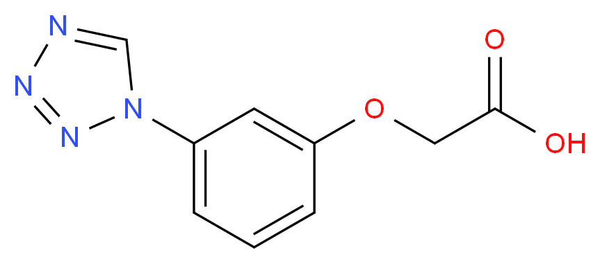 [3-(1H-tetrazol-1-yl)phenoxy]acetic acid_分子结构_CAS_462067-31-8)