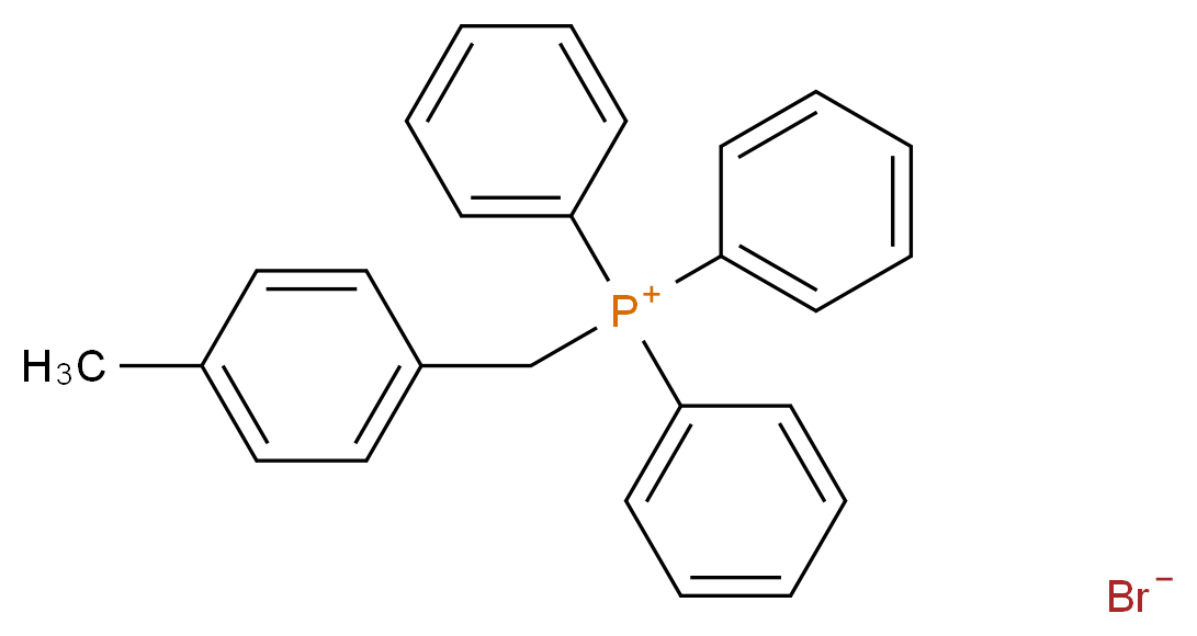 (4-甲基苄基)三苯基溴化膦_分子结构_CAS_2378-86-1)