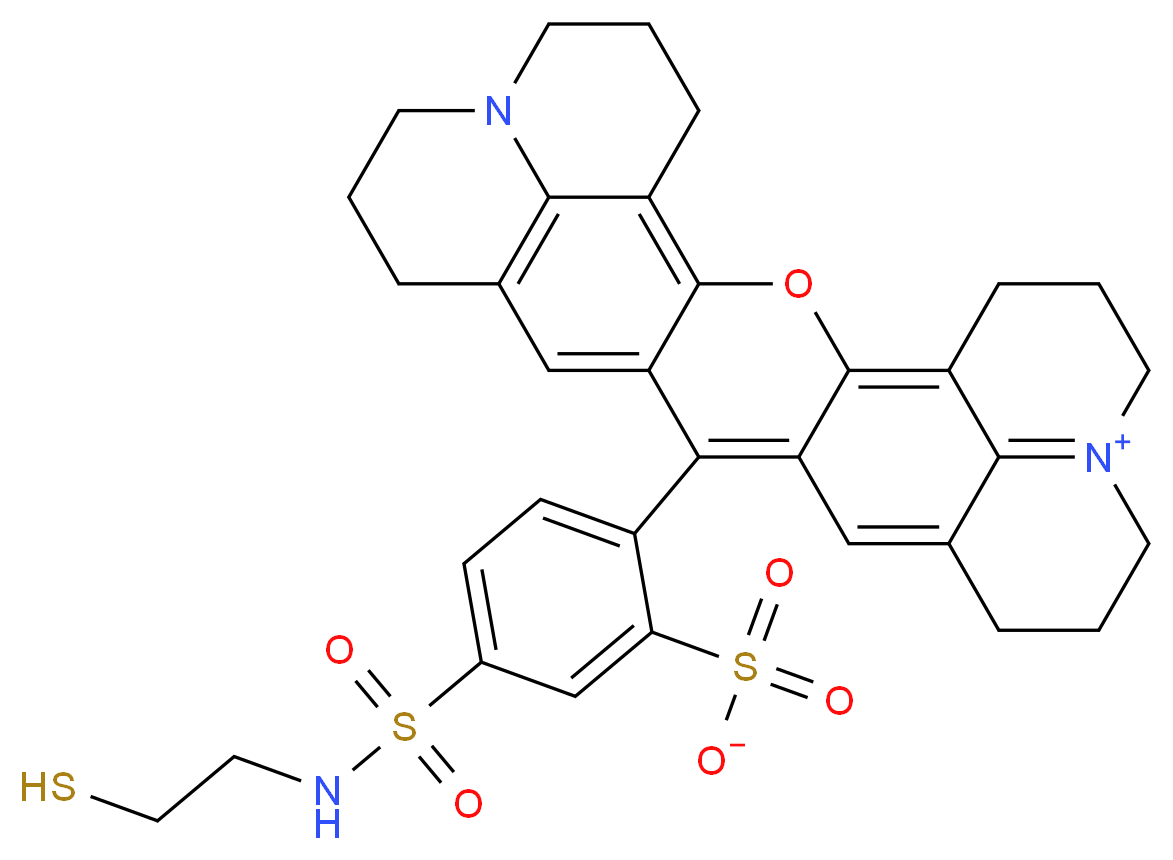 Texas Red&reg;-2-Sulfonamidoethyl Mercaptan_分子结构_CAS_1258221-19-0)