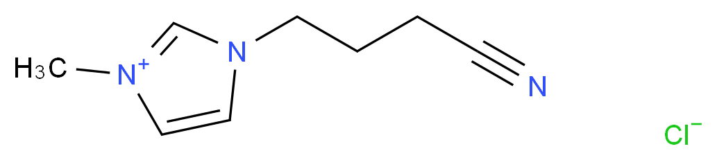 1-(3-氰丙基)-3-甲基氯化咪唑鎓_分子结构_CAS_683224-96-6)