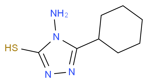 4-Amino-5-cyclohexyl-4H-[1,2,4]triazole-3-thiol_分子结构_CAS_61019-28-1)
