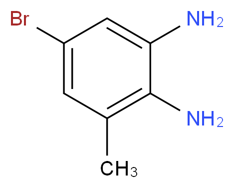 5-bromo-3-methylbenzene-1,2-diamine_分子结构_CAS_76153-06-5