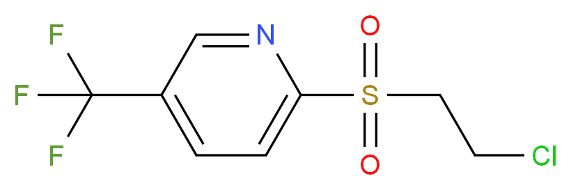 2-[(2-chloroethyl)sulfonyl]-5-(trifluoromethyl)pyridine_分子结构_CAS_243643-97-2)