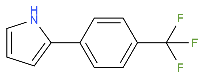 2-[4-(trifluoromethyl)phenyl]-1H-pyrrole_分子结构_CAS_92636-38-9