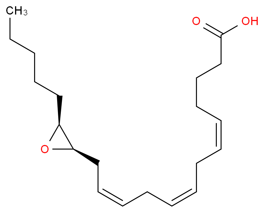 (5Z,8Z,11Z)-13-[(2R,3S)-3-pentyloxiran-2-yl]trideca-5,8,11-trienoic acid_分子结构_CAS_98103-48-1