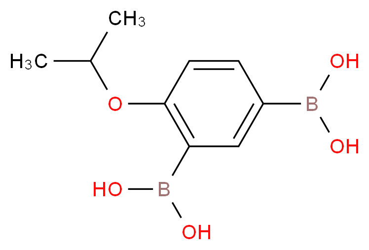 [5-(dihydroxyboranyl)-2-(propan-2-yloxy)phenyl]boronic acid_分子结构_CAS_850568-40-0