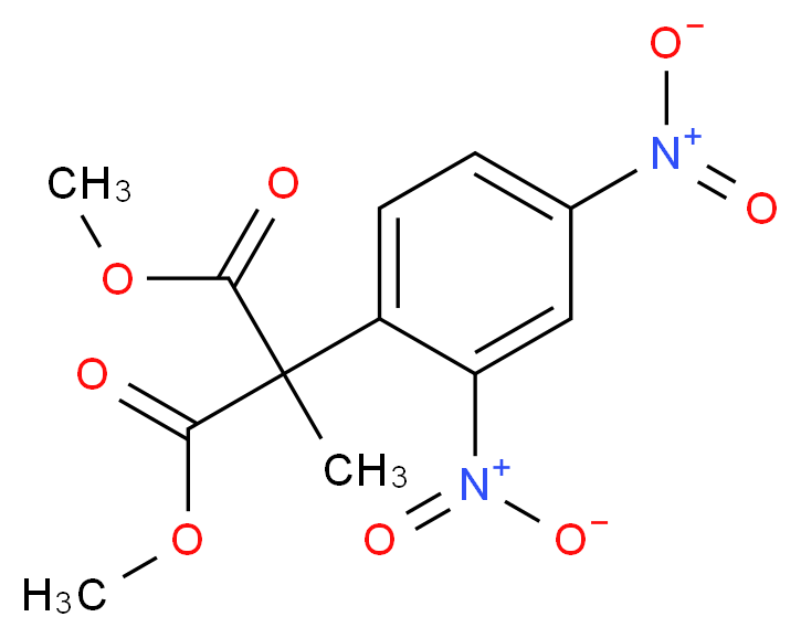 Dimethyl 2-(2,4-dinitrophenyl)-2-methylmalonate_分子结构_CAS_)