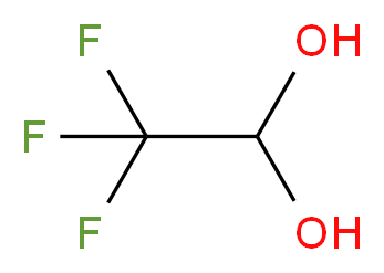 2,2,2-trifluoroethane-1,1-diol_分子结构_CAS_421-53-4