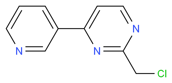 2-(CHLOROMETHYL)-4-PYRIDIN-3-YLPYRIMIDINE_分子结构_CAS_944899-71-2)