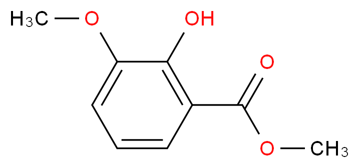 methyl 2-hydroxy-3-methoxybenzoate_分子结构_CAS_)