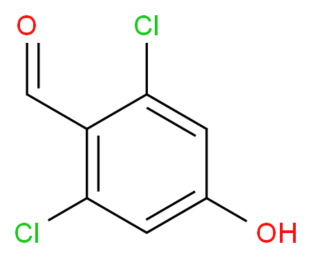 2,6-dichloro-4-hydroxybenzaldehyde_分子结构_CAS_60964-09-2