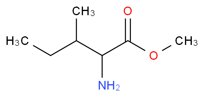 Methyl 2-amino-3-methylpentanoate_分子结构_CAS_)