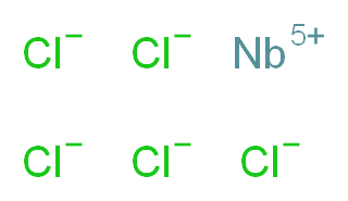 氯化铌(V), Puratronic&reg;_分子结构_CAS_10026-12-7)