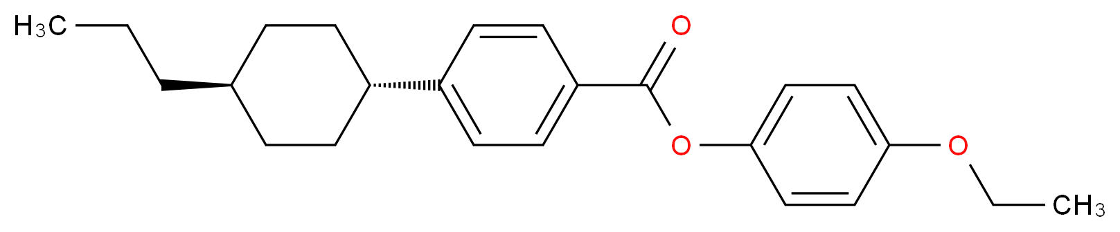 4-ethoxyphenyl 4-[(1s,4r*)-4-propylcyclohexyl]benzoate_分子结构_CAS_95973-50-5