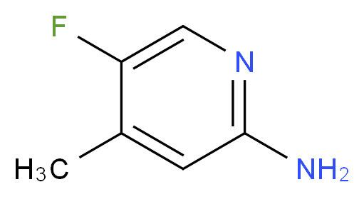 5-fluoro-4-methylpyridin-2-amine_分子结构_CAS_301222-66-2