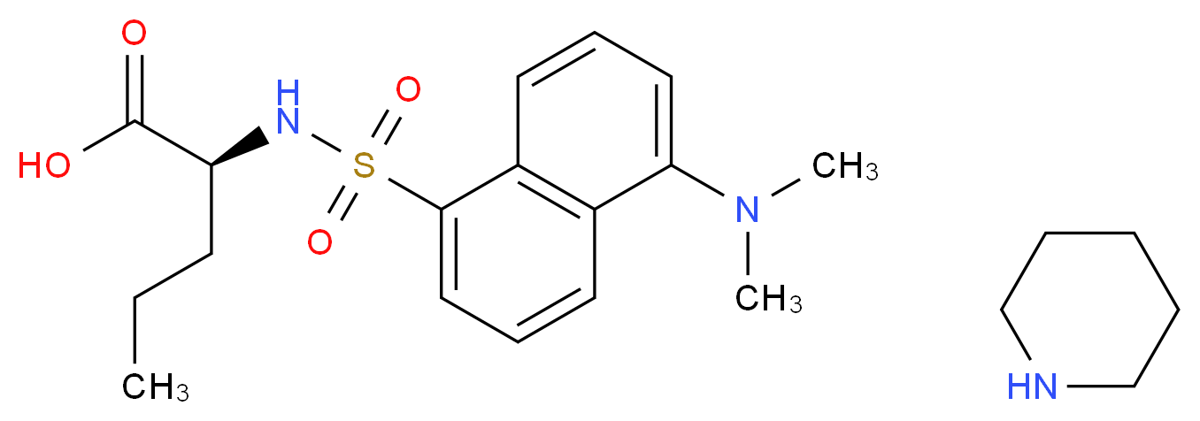 Dansyl-DL-norvaline piperidinium salt_分子结构_CAS_102783-76-6)