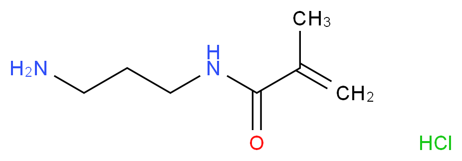 N-(3-aminopropyl)-2-methylprop-2-enamide hydrochloride_分子结构_CAS_72607-53-5