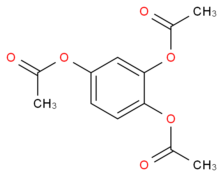 2,4-bis(acetyloxy)phenyl acetate_分子结构_CAS_613-03-6