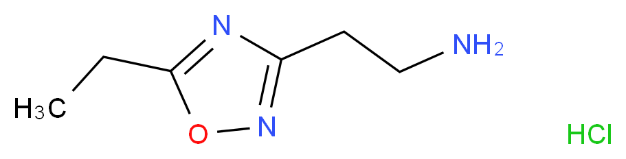 2-(5-ethyl-1,2,4-oxadiazol-3-yl)ethan-1-amine hydrochloride_分子结构_CAS_946667-66-9