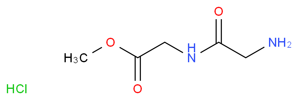 GLYCYLGLYCINE METHYL ESTER HCl_分子结构_CAS_277-60-5)