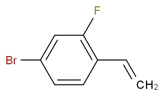 4-bromo-1-ethenyl-2-fluorobenzene_分子结构_CAS_627463-17-6