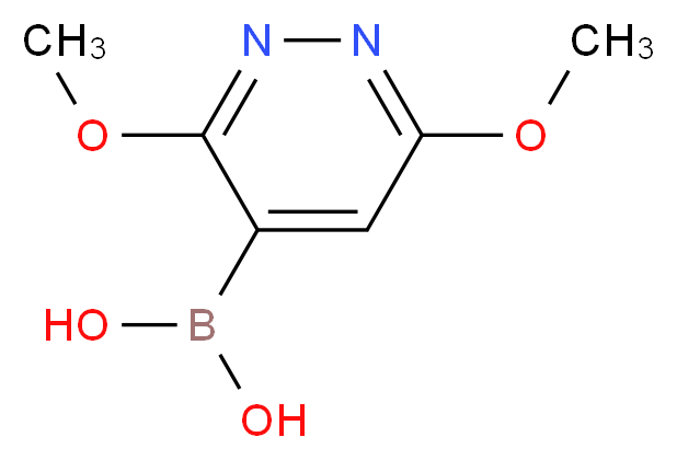 (3,6-dimethoxypyridazin-4-yl)boronic acid_分子结构_CAS_1015480-87-1