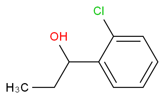 1-(2-chlorophenyl)propan-1-ol_分子结构_CAS_22869-35-8