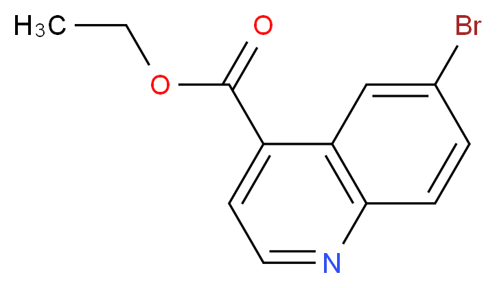 ethyl 6-bromoquinoline-4-carboxylate_分子结构_CAS_220844-77-9