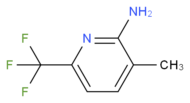 3-METHYL-6-(TRIFLUOROMETHYL)PYRIDIN-2-AMINE_分子结构_CAS_)