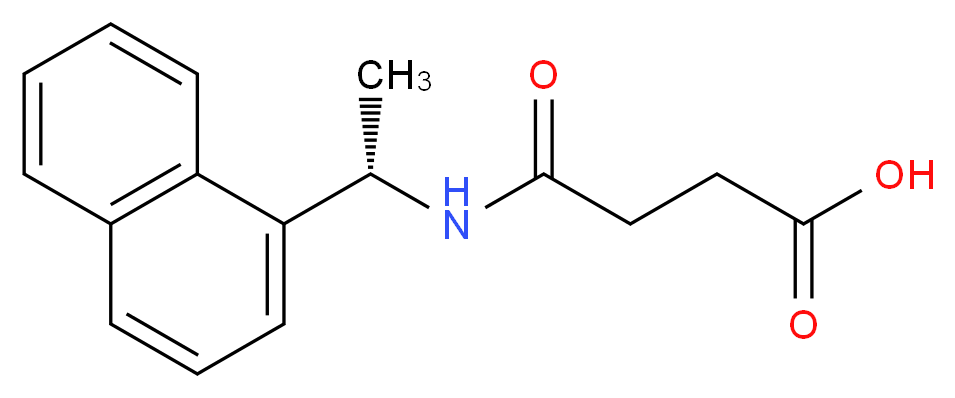 3-{[(1S)-1-(naphthalen-1-yl)ethyl]carbamoyl}propanoic acid_分子结构_CAS_212556-04-2