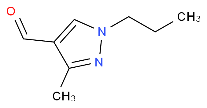 3-methyl-1-propyl-1H-pyrazole-4-carbaldehyde_分子结构_CAS_933778-28-0
