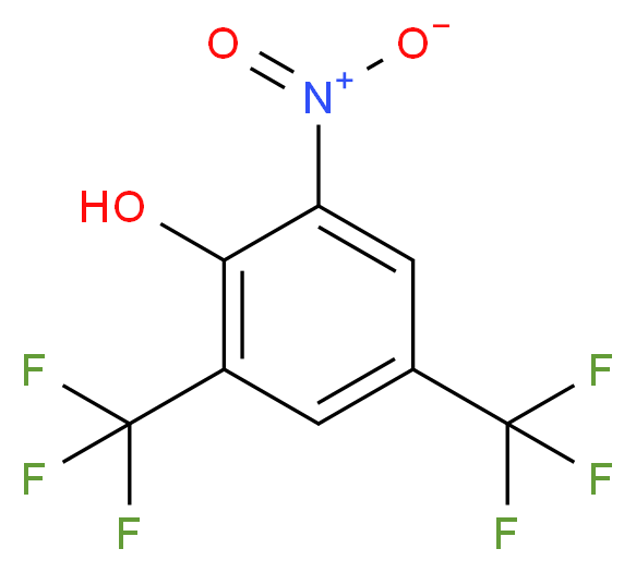 3,5-Bis(trifluoromethyl)-2-hydroxynitrobenzene 98%_分子结构_CAS_50563-73-0)