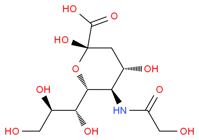 N-Glycolylneuraminic acid_分子结构_CAS_1113-83-3)