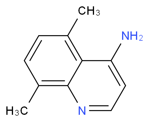 5,8-dimethylquinolin-4-amine_分子结构_CAS_948292-74-8