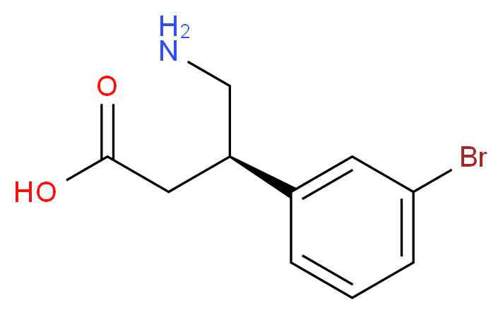 (R)-4-amino-3-(3-bromophenyl)butanoic acid_分子结构_CAS_1260587-74-3)