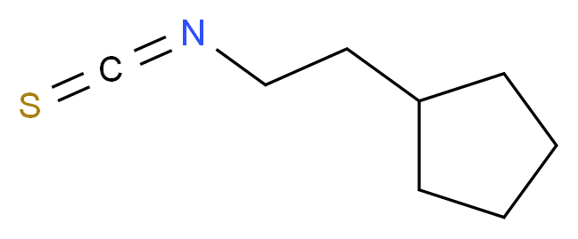 (2-isothiocyanatoethyl)cyclopentane_分子结构_CAS_24321-79-7)