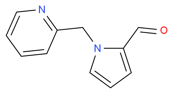 1-Pyridin-2-ylmethyl-1H-pyrrole-2-carbaldehyde_分子结构_CAS_383135-91-9)