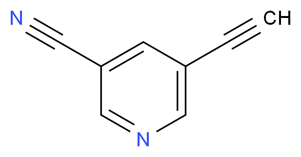 5-ethynylnicotinonitrile_分子结构_CAS_152803-05-9)