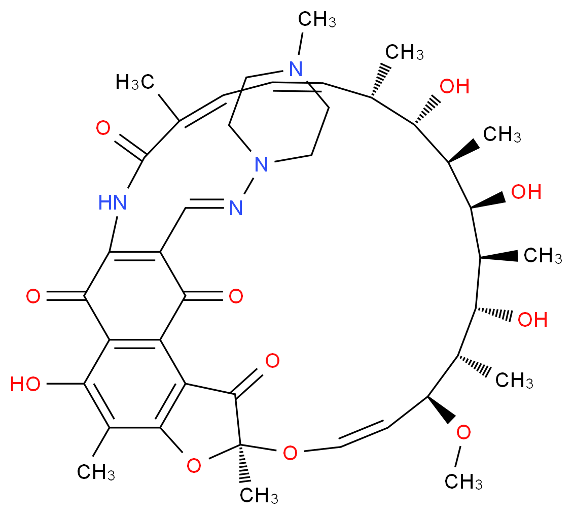 Desacetyl Rifampicin Quinone_分子结构_CAS_65110-92-1)