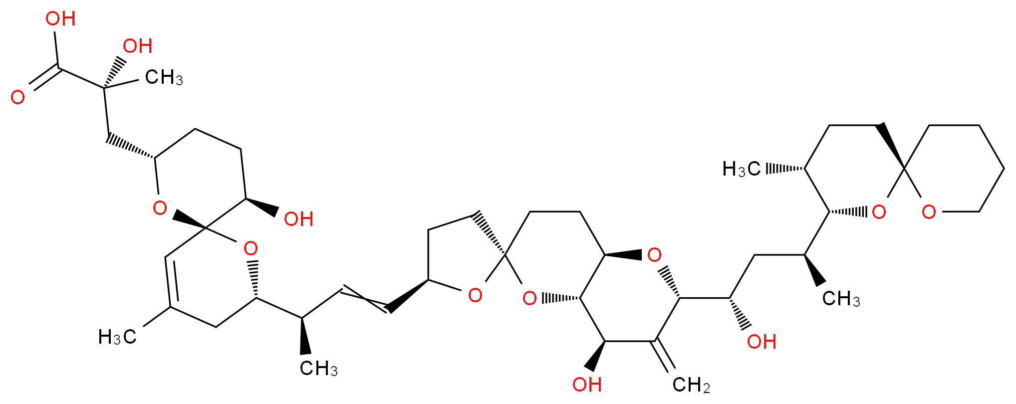 Okadaic acid_分子结构_CAS_78111-17-8)