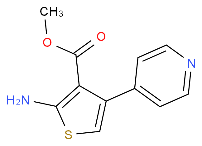 Methyl 2-amino-4-pyridin-4-ylthiophene-3-carboxylate_分子结构_CAS_438229-64-2)