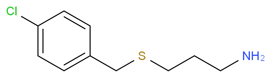 3-{[(4-chlorophenyl)methyl]sulfanyl}propan-1-amine_分子结构_CAS_99177-74-9