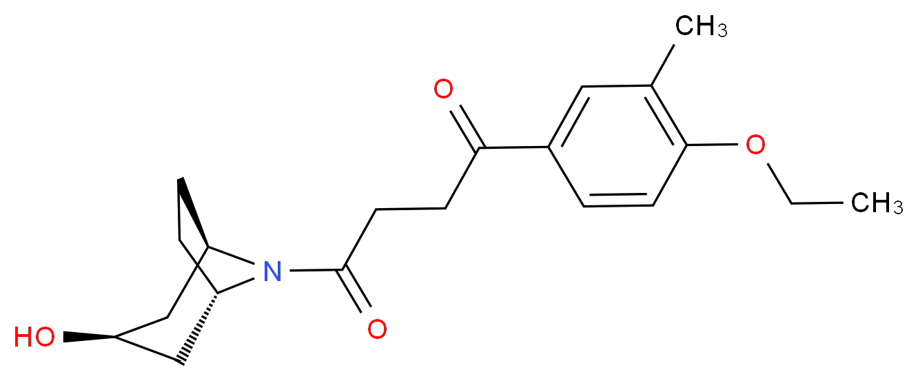 1-(4-ethoxy-3-methylphenyl)-4-[(3-endo)-3-hydroxy-8-azabicyclo[3.2.1]oct-8-yl]-4-oxobutan-1-one_分子结构_CAS_)