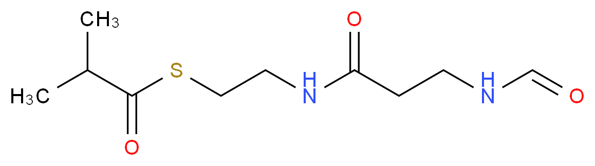 3-formamido-N-{2-[(2-methylpropanoyl)sulfanyl]ethyl}propanamide_分子结构_CAS_15621-60-0